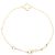 Pulsera Sweet Alhambra Van Cleef & Arpels Blanco Dorado - vista 2