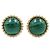 Van Cleef & Arpels Perlee Couleurs Malachite Ohrringe Golden Grün