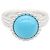 Anillo Perlée Turquoise Van Cleef & Arpels Plata Azul - vista 2