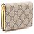 Cartera bi-fold Gucci GG Supreme Double G Castaño Beige Amarillo - vista 2