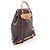 Zaino/Borsa Louis Vuitton Montsouris PM Monogram Marrone - vista 2