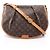 Borsa a tracolla Louis Vuitton Menilmontant MM Monogram Marrone