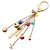Louis Vuitton Portefeuille Greulot Handbag Charm Mehrfarben Golden - Ansicht 2
