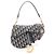 Borsa Saddle Christian Dior Crudo Blu navy
