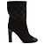 Chanel Botins de Camurça Preta Acolchoados EU 38.5 Preto - vista 2