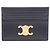 Céline Tarjetero de piel Triomphe Celine Negro