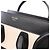 Céline Borsa Tote Celine Luggage Micro Shopper Nero Beige Crudo - vista 7