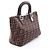 Borsa Tote Fendi Zucca Marrone e Nera Pelle e Tela Nero - vista 2