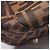 Borsa Tote Fendi Zucca Marrone e Nera Pelle e Tela Nero - vista 5