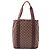 Bolso Louis Vuitton Cabas Bobour Castaño Damier ebene