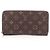Zippy Cartera Larga Louis Vuitton Monogram Castaño Monograma