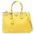 Borsa Tote 2-Way Prada Saffiano Lux Yellow Giallo