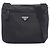 Sac à épaule Prada Triangle Logo Noir