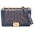 Borsa a tracolla Chanel Boy Chevron V-Stitch in pelle Blu Multicolore