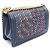 Borsa a tracolla Chanel Boy Chevron V-Stitch in pelle Blu Multicolore - vista 2