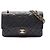 Timeless Borsa a tracolla Chanel Matelassé Double Flap Nero
