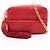 Borsa a spalla Chanel Matelassé con nappina Rosso