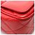 Borsa a spalla Chanel Matelassé con nappina Rosso - vista 8