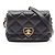 Borsa a tracolla Chanel Matelassé Heart Lock Nero