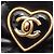 Borsa a tracolla Chanel Matelassé Heart Lock Nero - vista 12
