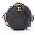 Chanel Matelassé Runde Mini Schultertasche Schwarz
