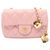 Borsa a tracolla Chanel Mini Matelassé in pelle d'agnello rosa