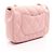 Borsa a tracolla Chanel Mini Matelassé in pelle d'agnello rosa - vista 2