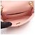 Borsa a tracolla Chanel Mini Matelassé in pelle d'agnello rosa - vista 3