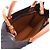 Céline Celine Small Vertical Cabas Triomphe 2-Way Tote Bag Braun Schwarz - Ansicht 3