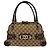 Gucci Bamboo Horsebit Canvas and Leather Marrone