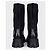 Prada Monolith Black Leather Boots with Silver-Tone Logo - EU 39 Pre-owned - view 5