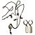 Set Gioielli Alexander McQueen Skull and Pearl D'oro