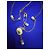 Set Gioielli Alexander McQueen Skull and Pearl D'oro - vista 5