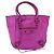 Balenciaga Classic Studs Sunday Tote Leather Medium Porpora