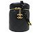 Chanel Side Note Vanity Case aus gestepptem Lammleder Small Schwarz