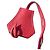 Hermès Kelly charm in pelle rossa clochette Rosso