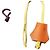 Hermès Charm Pelle Clochette Tirette Arancione Giallo