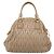 Borsa Convertible Dome Miu Miu in Pelle Matelassé Large Beige