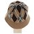 Bob Prada avec logo triangle en laine et cachemire Beige - vue 2