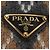 Bob Prada avec logo triangle en laine et cachemire Beige - vue 7