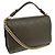Chanel Label Click Flap Quilted Calfskin Medium Verde - vista 2