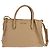 Miu Miu Madras Convertible Side Zip Satchel aus Leder Medium Beige