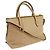 Miu Miu Madras Convertible Side Zip Satchel aus Leder Medium Beige - Ansicht 2