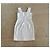 Autre Marque Weißes Mini-Trägerkleid aus Baumwoll-Piqué - Ansicht 11
