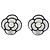 Chanel Camellia Stecker aus Kunststoff Weiß