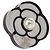 Chanel Camellia Stecker aus Kunststoff Weiß - Ansicht 3