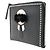 Fendi Karlito Studded Saffiano Leather Medium Negro - vista 3