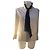 Timeless Camisa Chanel de seda crema con corbata negra Negro Crudo