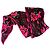 Lenço de Seda Louis Vuitton Monogram Rose Marrom Rosa Vermelho Verde