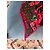 Lenço de Seda Louis Vuitton Monogram Rose Marrom Rosa Vermelho Verde - vista 4